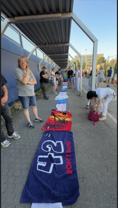 The winning entry for the contest for the longest combined towel length in the known universe